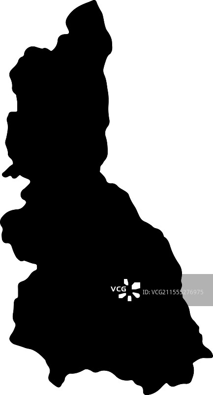 秘鲁卡哈马卡轮廓地图图片素材