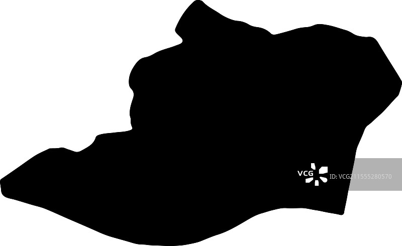 委内瑞拉首都区轮廓地图图片素材