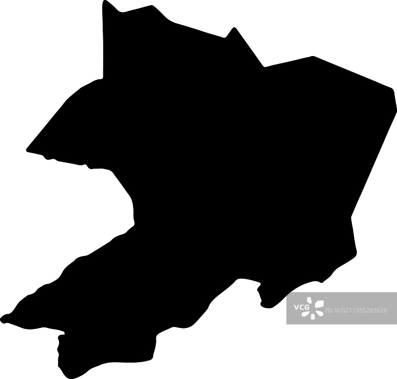 利比里亚的吉巴波卢轮廓地图图片素材