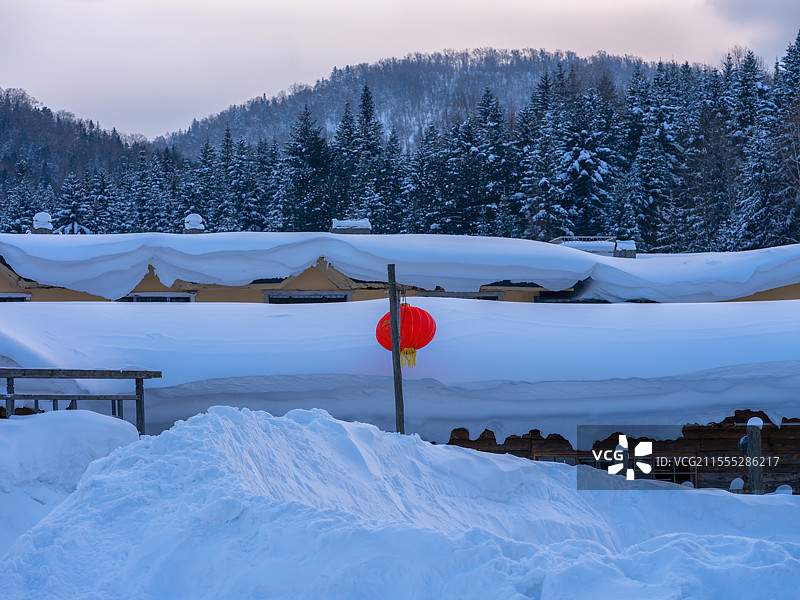 黑龙江牡丹江海林市双峰林场中国雪乡图片素材