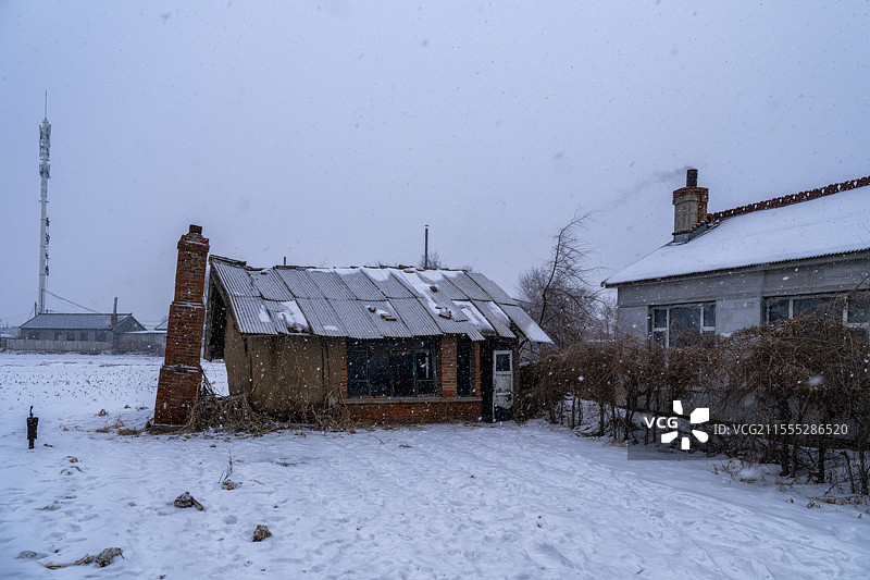 吉林龙潭区雾松岛冬日美景图片素材
