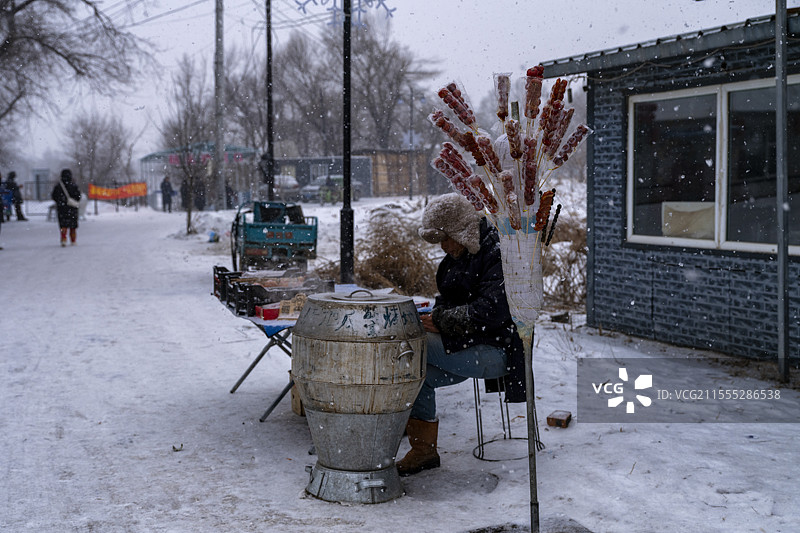 吉林龙潭区雾松岛冬日美景图片素材