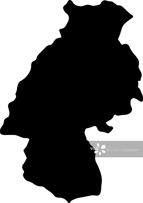 秘鲁万卡维利卡轮廓地图图片素材