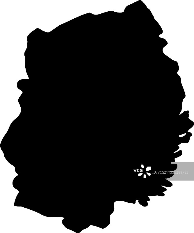 岩手县日本轮廓地图图片素材