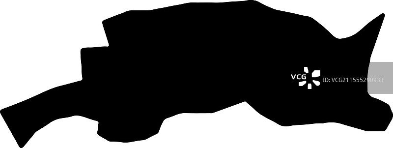 约马拉阿兰德轮廓地图图片素材