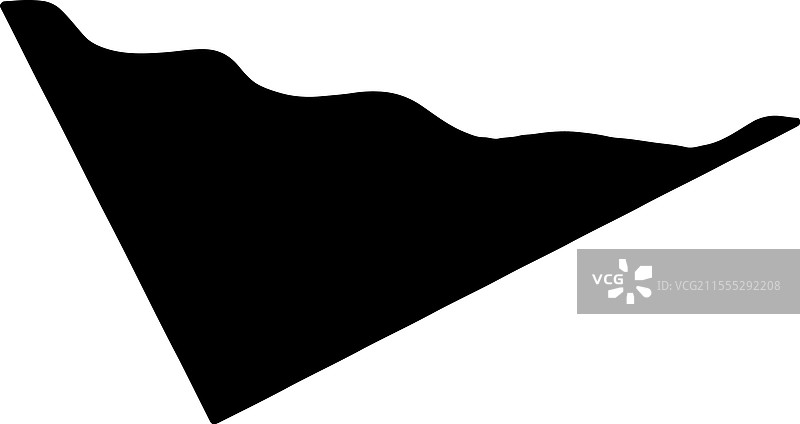 克什米尔锡亚琴冰川轮廓地图图片素材