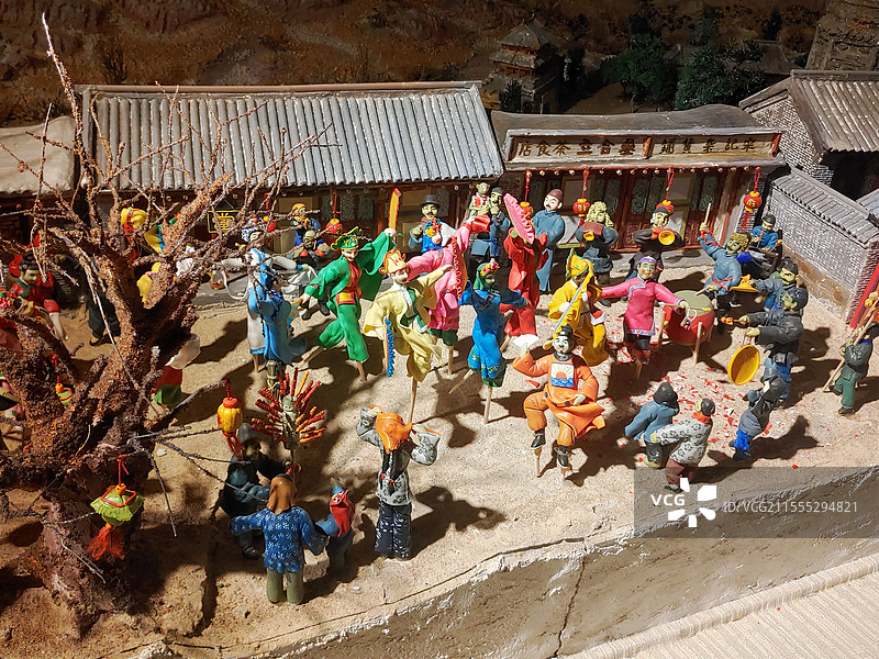 锦州博物馆 辽西泥人面人图片素材