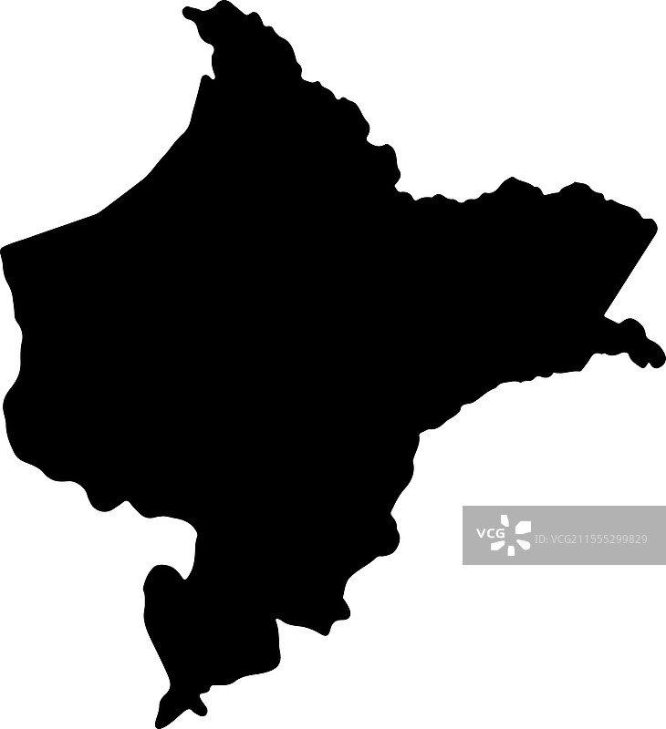 洛雷托秘鲁轮廓地图图片素材