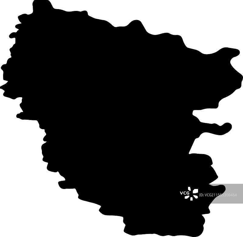 卢甘斯克乌克兰轮廓地图图片素材