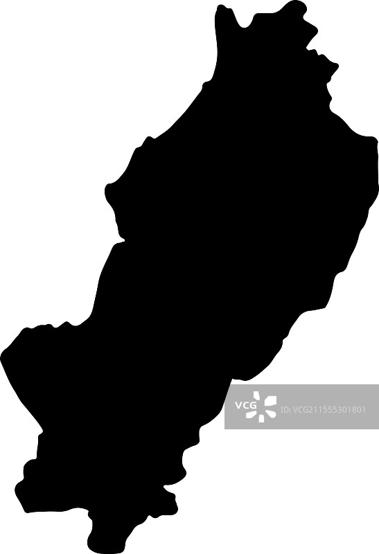 厄瓜多尔马纳比省轮廓地图图片素材