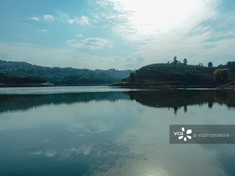 乐山犍为新店水库图片素材