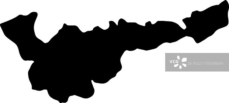 莱索托莫哈勒斯霍克的轮廓地图图片素材