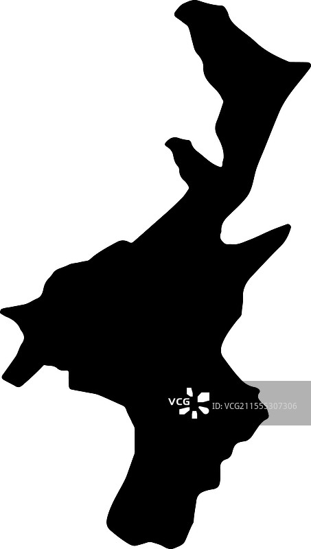 布隆迪穆因加轮廓地图图片素材