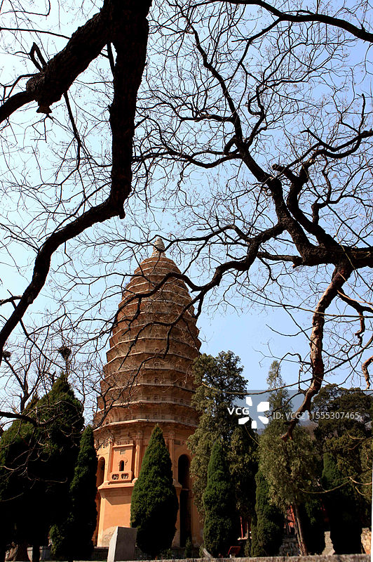 嵩岳寺塔图片素材