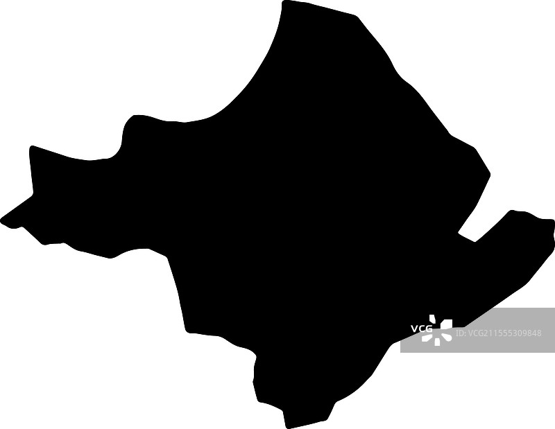 布隆迪恩戈齐轮廓地图图片素材