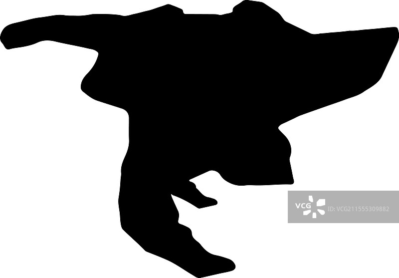 瑞士尼德瓦尔登轮廓地图图片素材