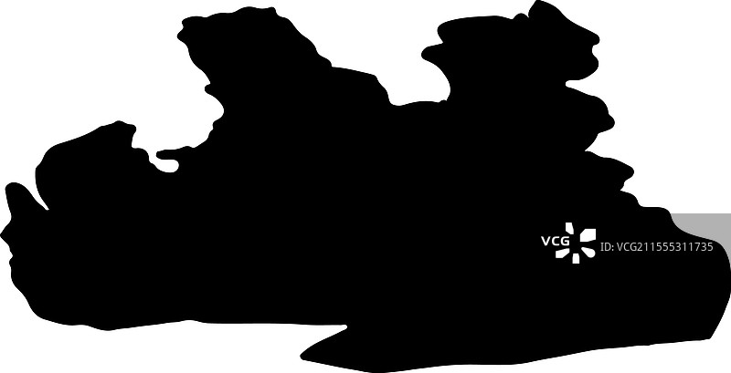 诺鲁兰德维斯特拉冰岛轮廓地图图片素材