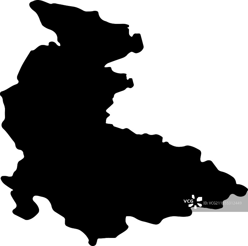 捷克共和国奥洛穆茨轮廓地图图片素材