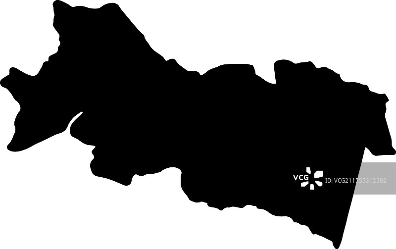 厄瓜多尔奥雷利亚纳省轮廓地图图片素材