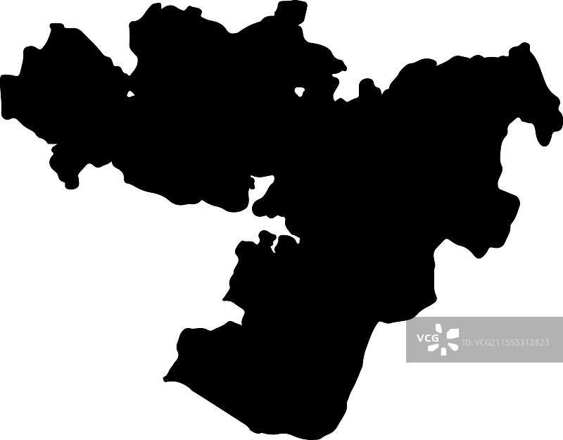 埃塞俄比亚奥罗米亚州轮廓地图图片素材