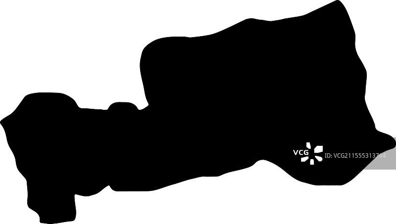 帕斯科秘鲁轮廓地图图片素材