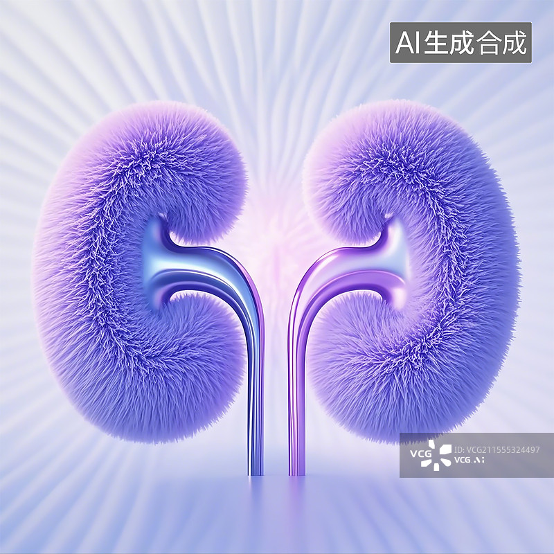 【AI数字艺术】艺术感，科技感的两颗肾图片素材