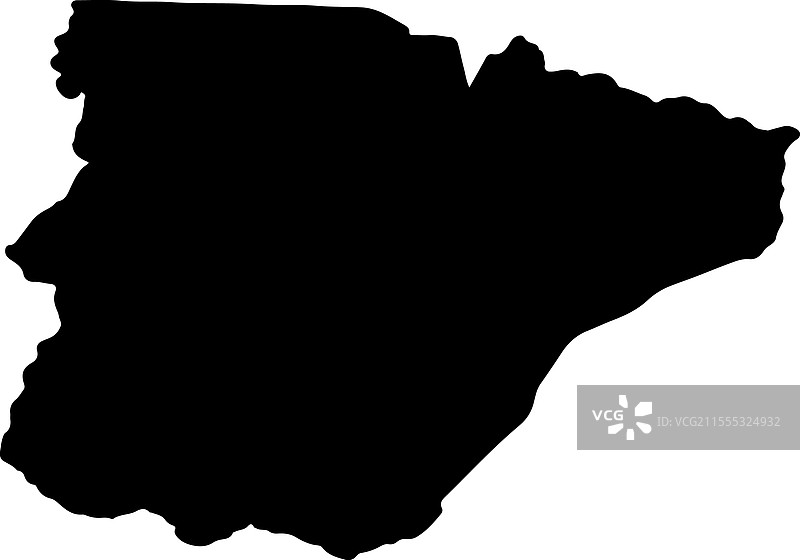 南部赞比亚轮廓地图图片素材