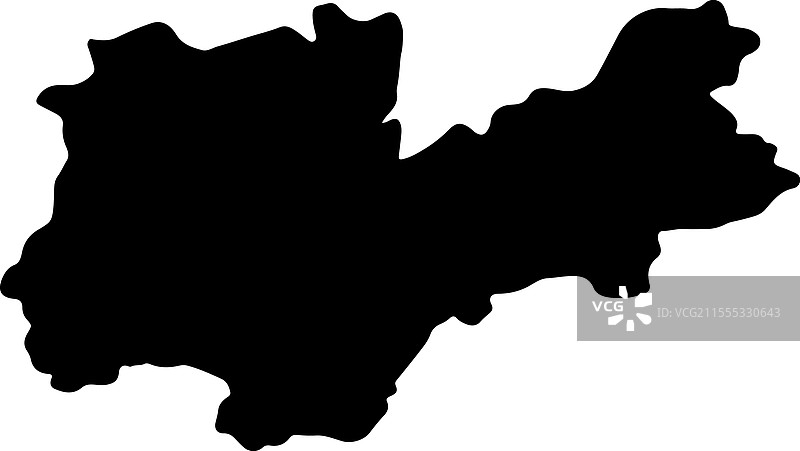 意大利特伦托轮廓地图图片素材