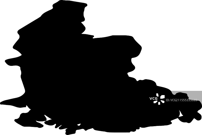 挪威维斯特阿格德轮廓地图图片素材