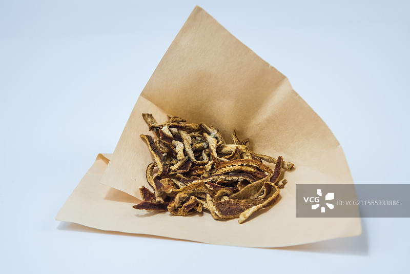 中药材陈皮特写图片素材