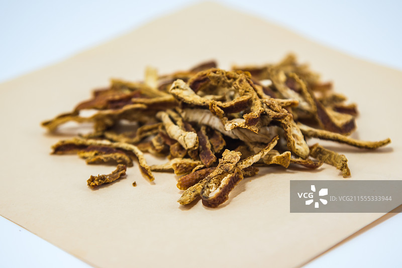 中药材陈皮特写图片素材