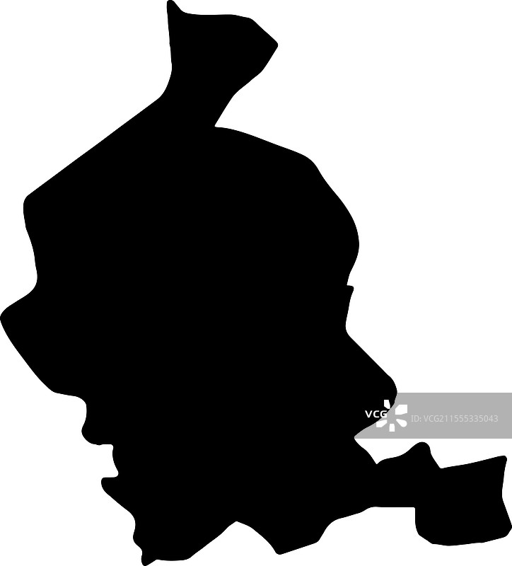 意大利瓦雷泽轮廓地图图片素材