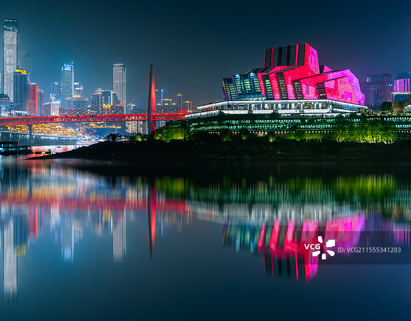 重庆大剧院&洪崖洞图片素材