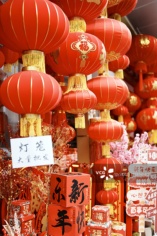 笋岗仓库 灯笼铺 大红灯笼 商家 杂货铺 春节 红色灯笼 喜庆 年货图片素材