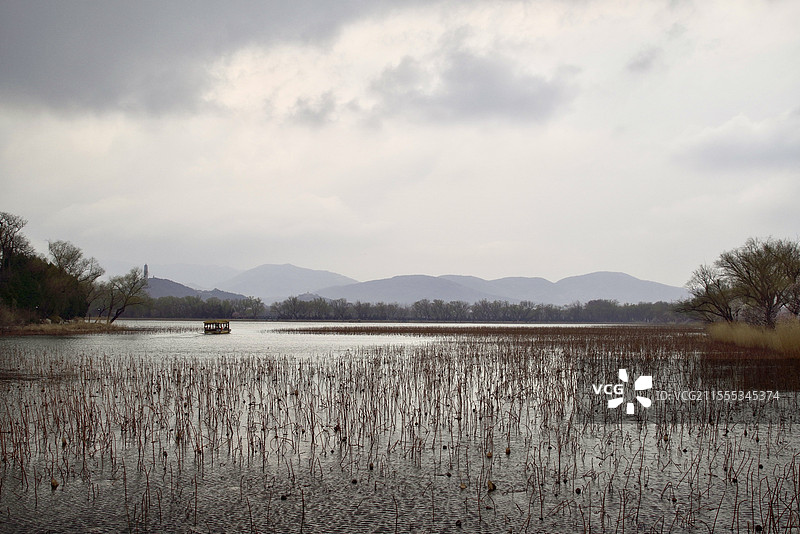 水墨颐和园图片素材