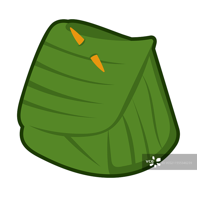 用香蕉叶包裹的食物图片素材