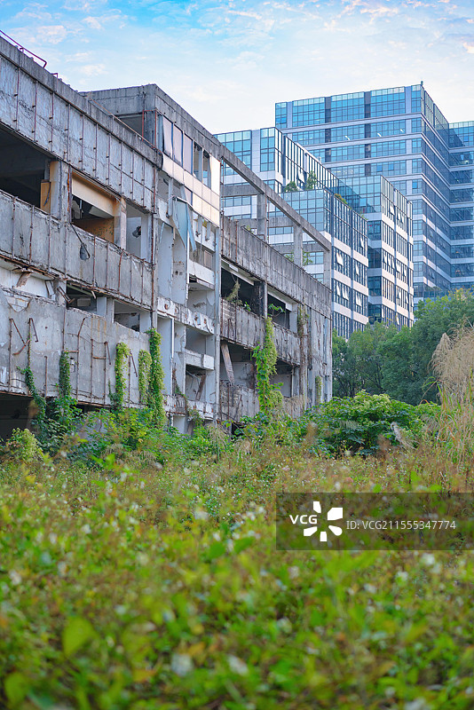 中国广东省东莞市，诺基亚总部，手机大厂荒废之美！图片素材