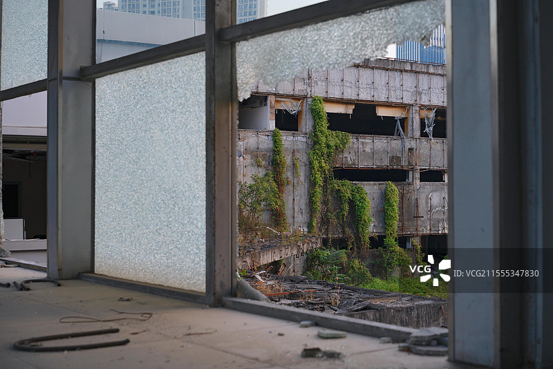 中国广东省东莞市，诺基亚总部，手机大厂荒废之美！图片素材