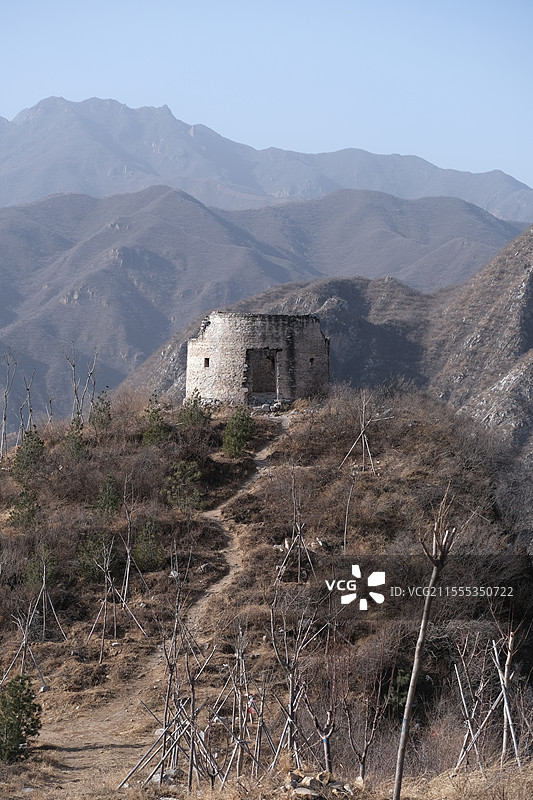 北京门头沟落坡岭水库自然风光图片素材