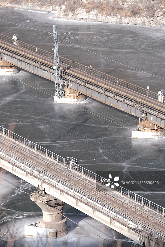 北京门头沟落坡岭水库自然风光图片素材