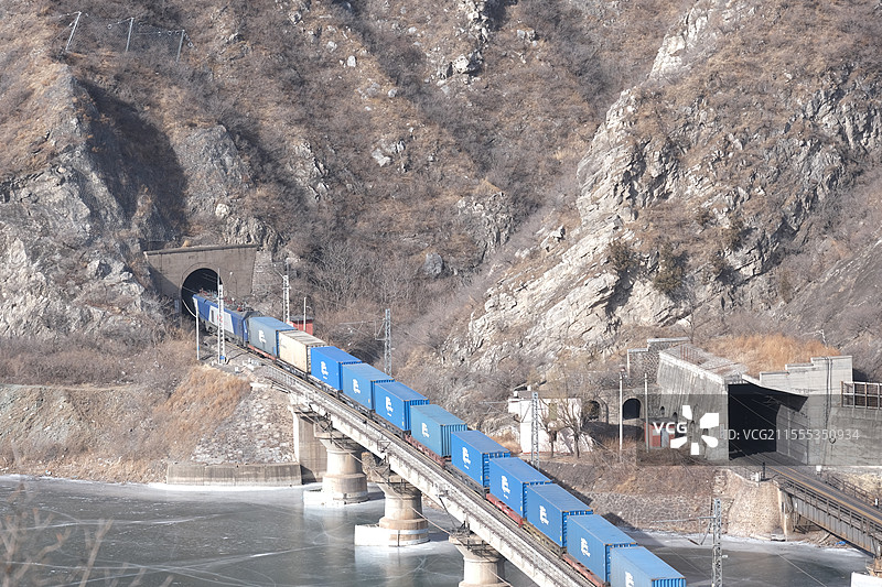 北京门头沟落坡岭水库自然风光图片素材