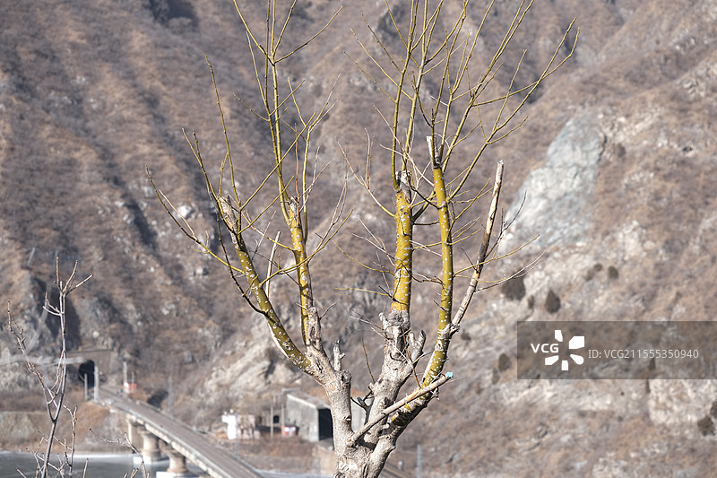 北京门头沟落坡岭水库自然风光图片素材