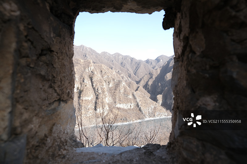 北京门头沟落坡岭水库自然风光图片素材