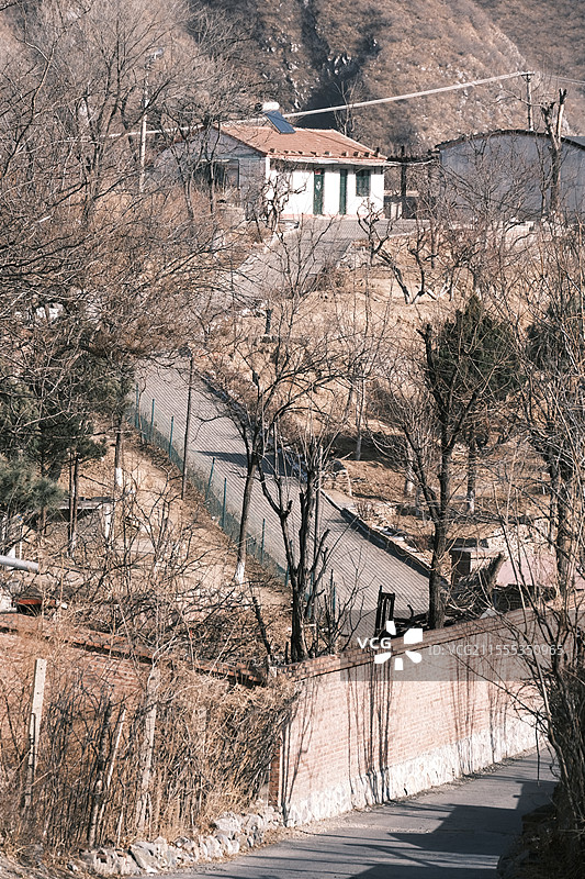 北京门头沟落坡岭水库自然风光图片素材