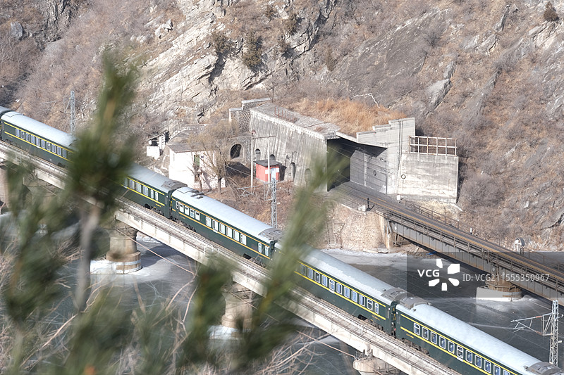 北京门头沟落坡岭水库自然风光图片素材