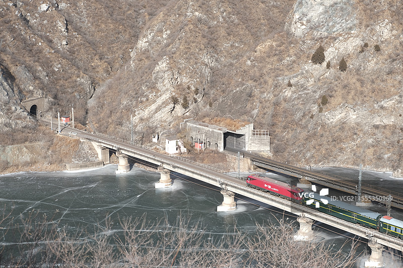 北京门头沟落坡岭水库自然风光图片素材