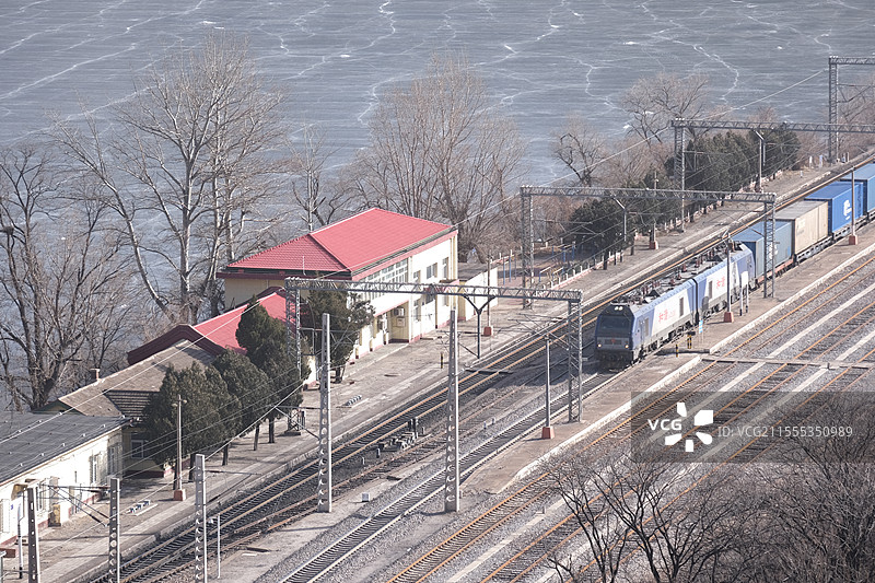 北京门头沟落坡岭水库自然风光图片素材