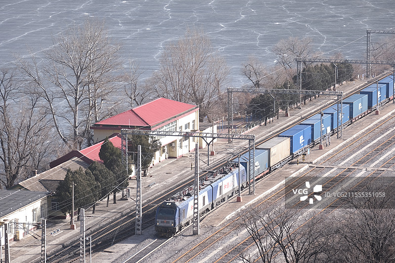 北京门头沟落坡岭水库自然风光图片素材