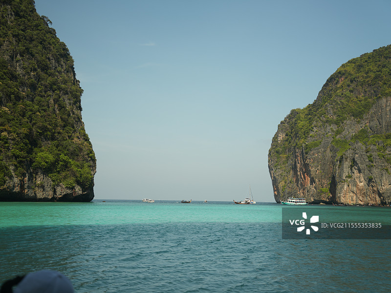 泰国甲米皮皮岛天堂湾图片素材