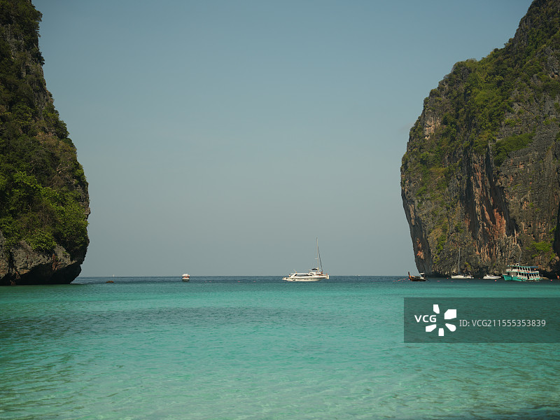 泰国甲米皮皮岛天堂湾图片素材